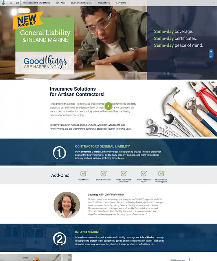 Good Things at GUARD Newsletter, General Liability Feature